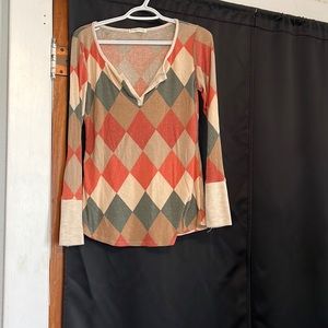 Plaid light weight long sleeve